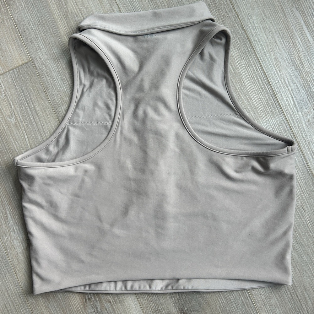 Abercrombie & Fitch YPB Sculpt Lux Polo Tank Size XL Beige - Picture 3 of 9